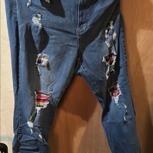 Judy Blue Skinny Distressed Blue Jeans